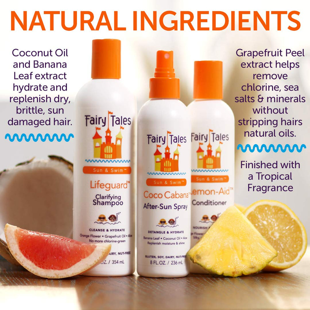 Fairy Tales etiqueta con ingredientes naturales que potencia confianza