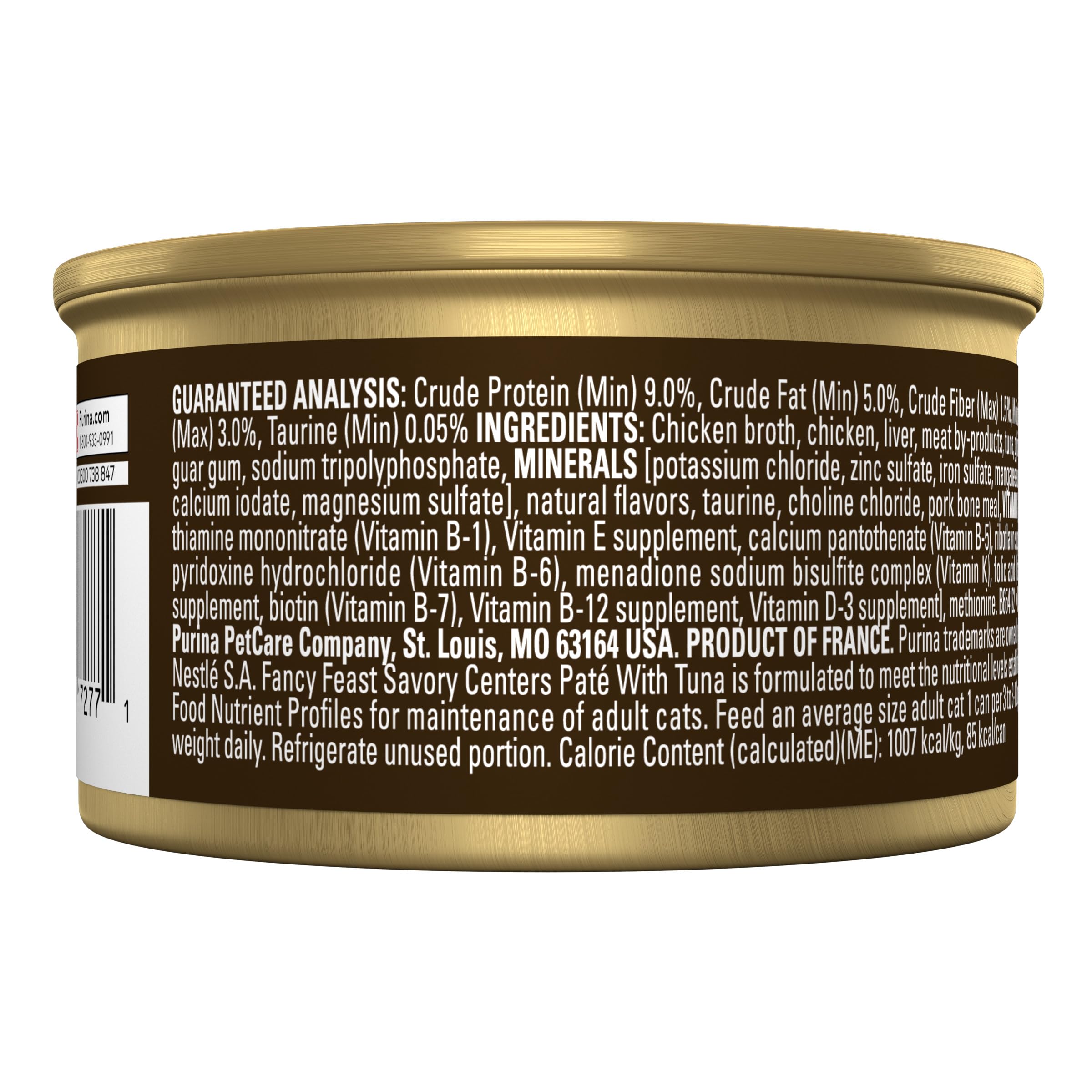 Fancy Feast ingredientes principales destacando atún real