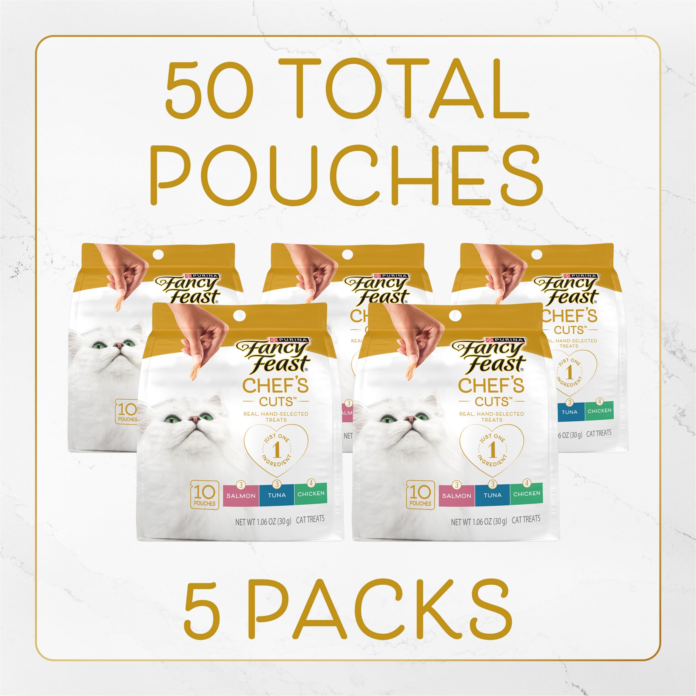 Fancy Feast primer plano del pollo real y su aspecto natural