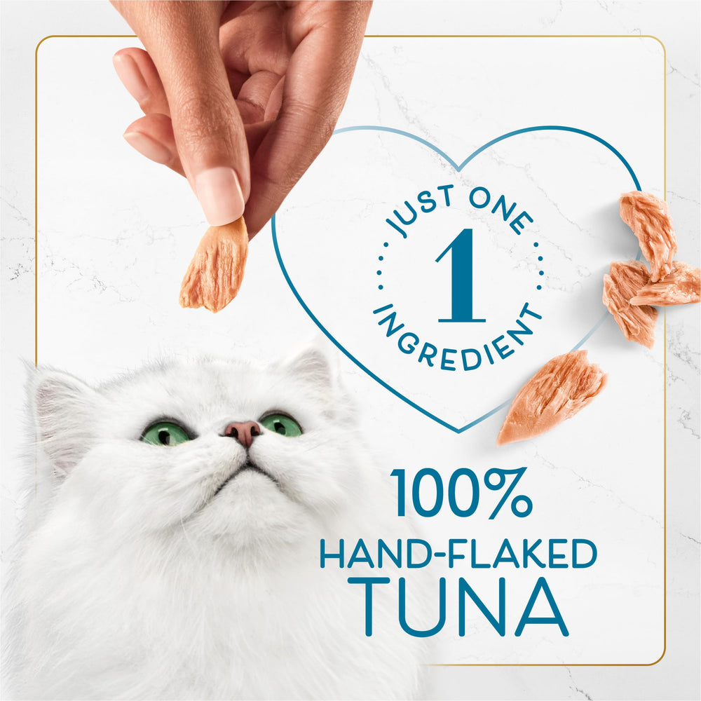 Fancy Feast primer plano de textura desmenuzada al vapor, atractiva para gatos
