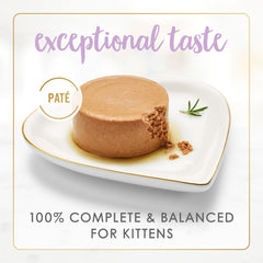 Fancy Feast close-up of ingredients label highlighting real chicken as first ingredient