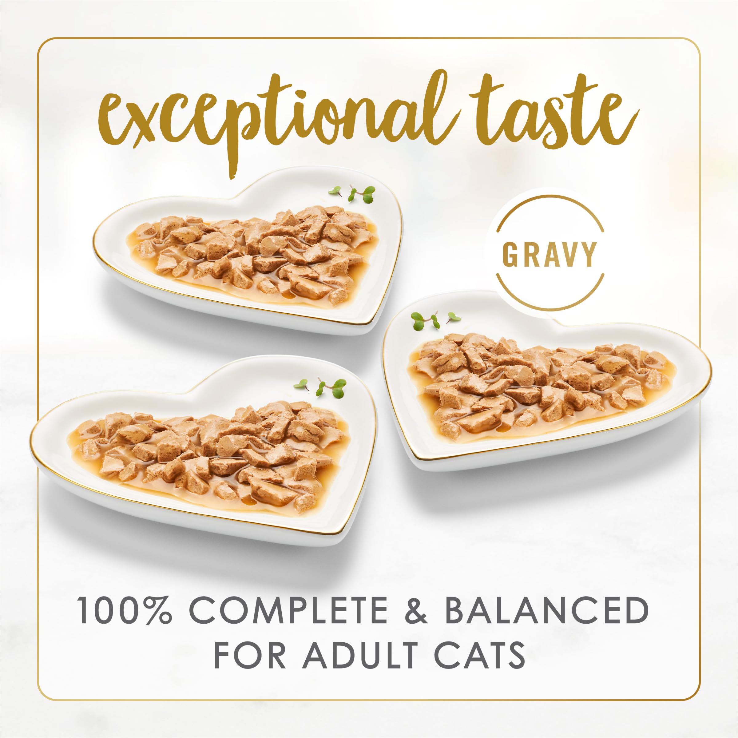 Fancy Feast primer plano de trozos y textura apetecible