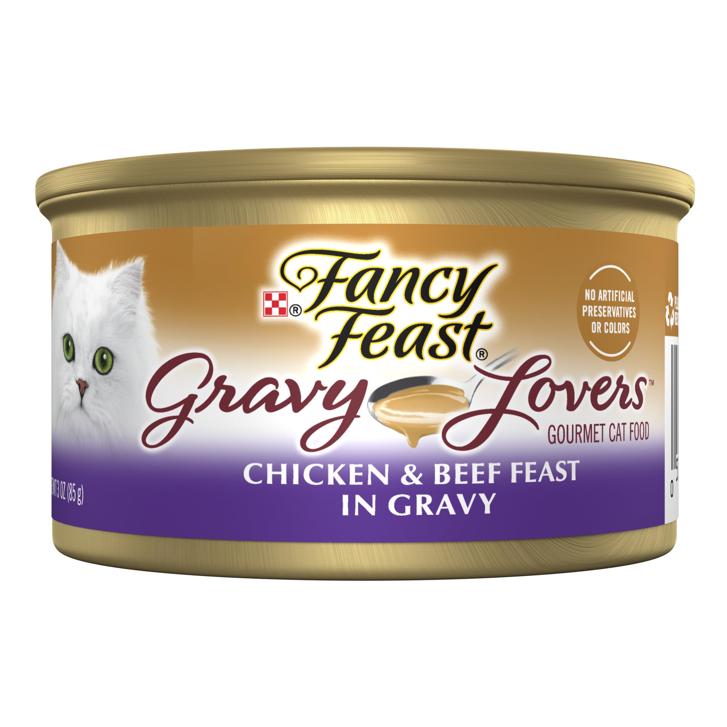 Fancy Feast front packaging showing 24-pack and brand appeal