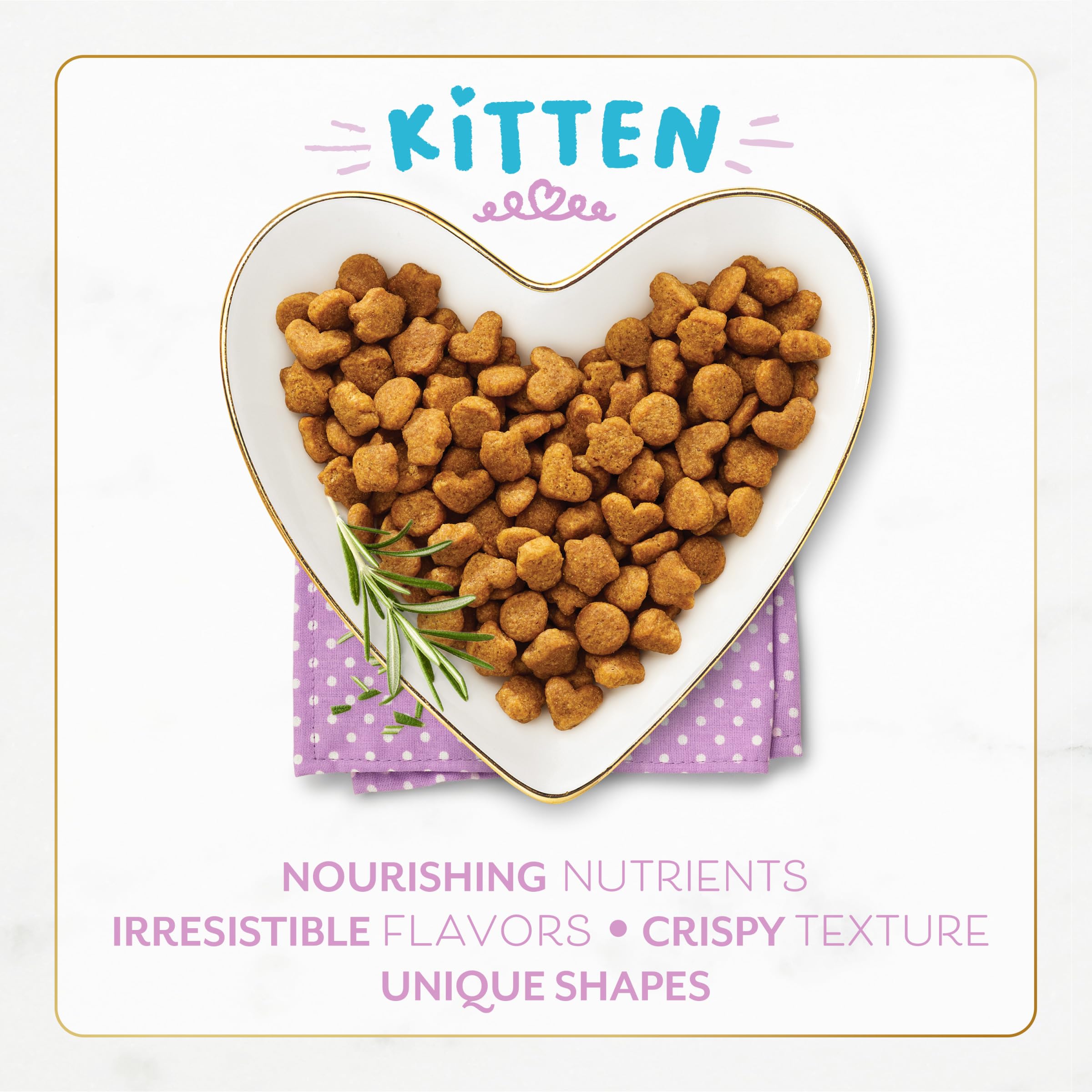 Fancy Feast primer plano de croquetas crujientes y apetecibles