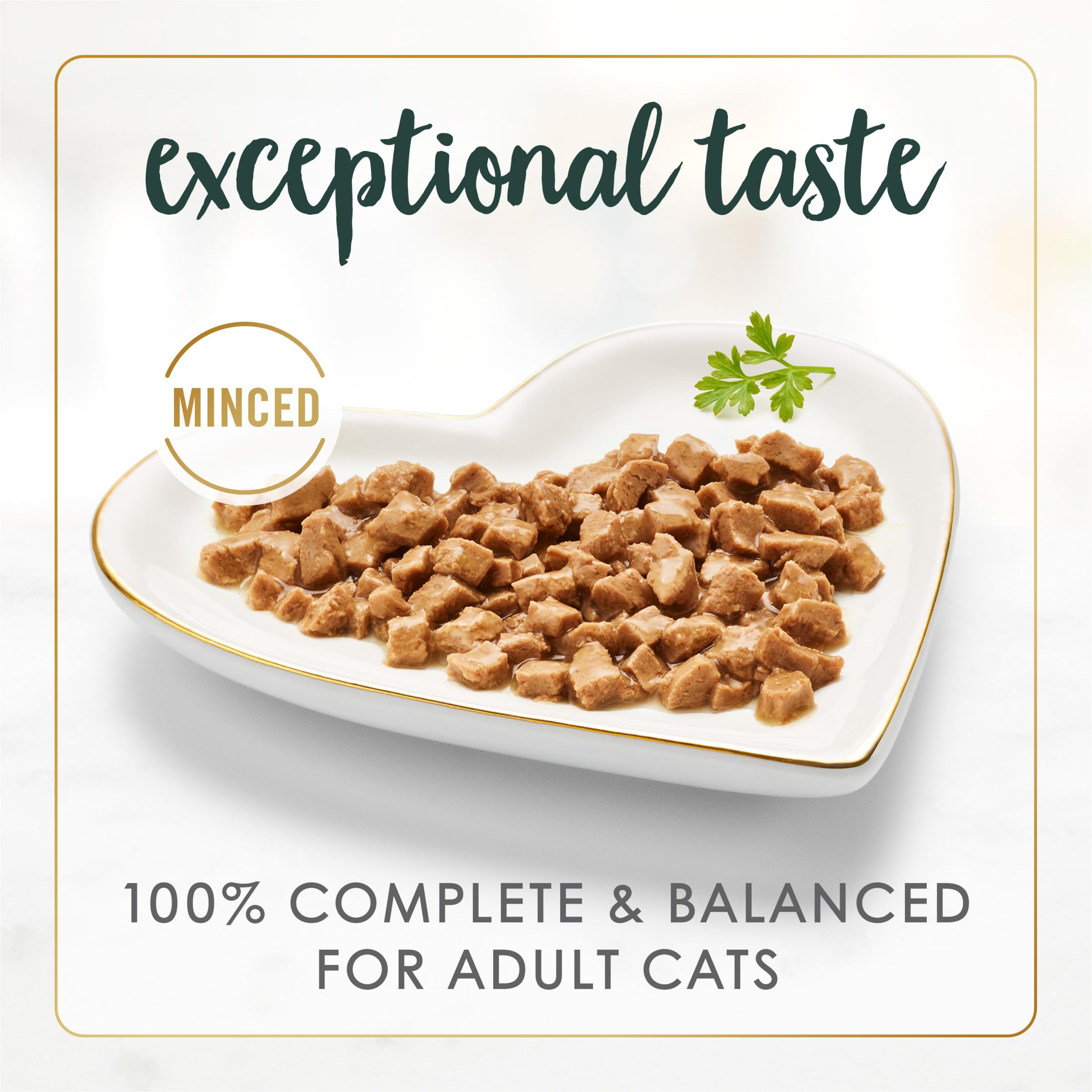 Fancy Feast lata abierta con porción lista para servir, facilita raciones