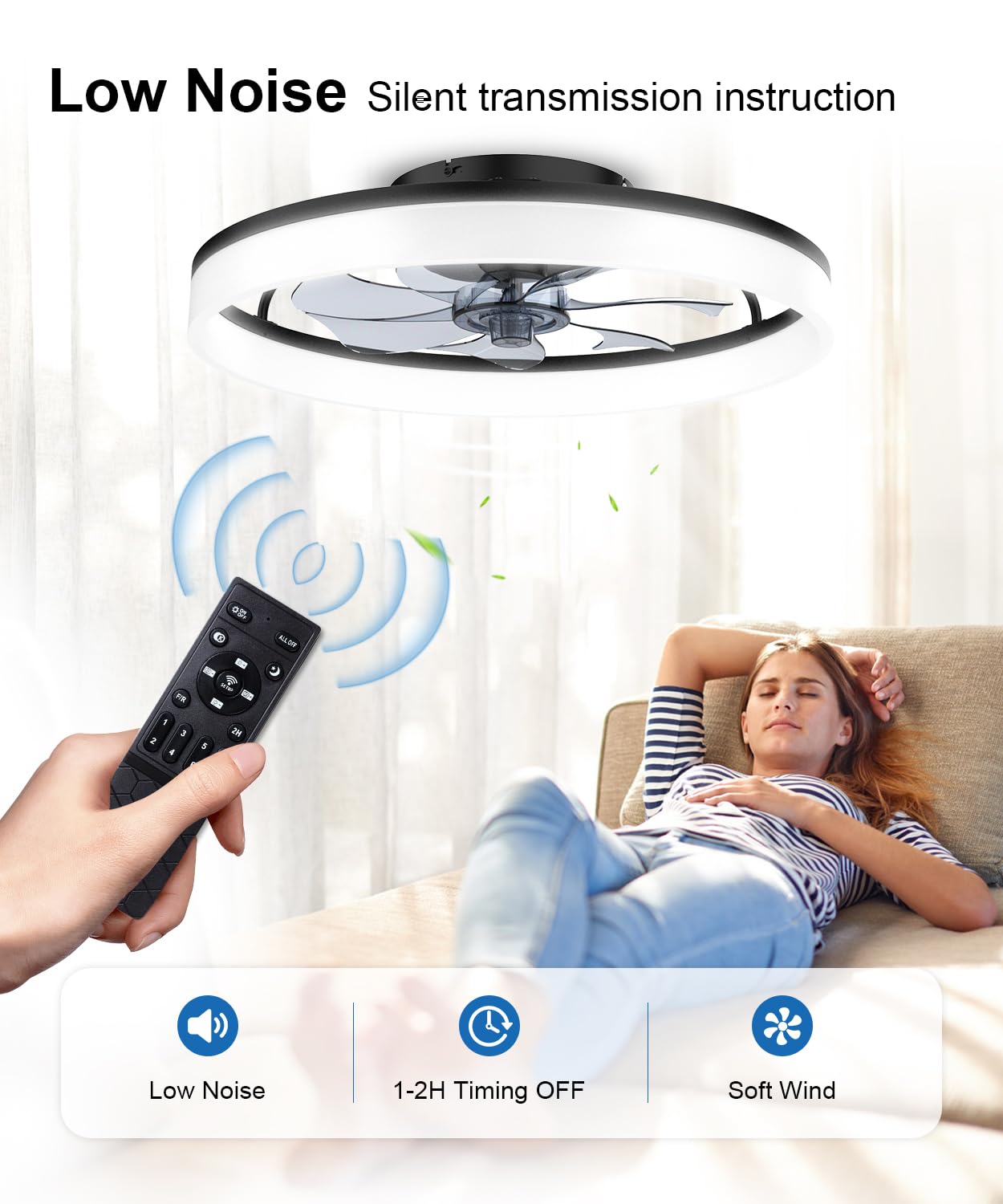 FancyMay instalado en dormitorio, ventilación silenciosa y ambiente acogedor