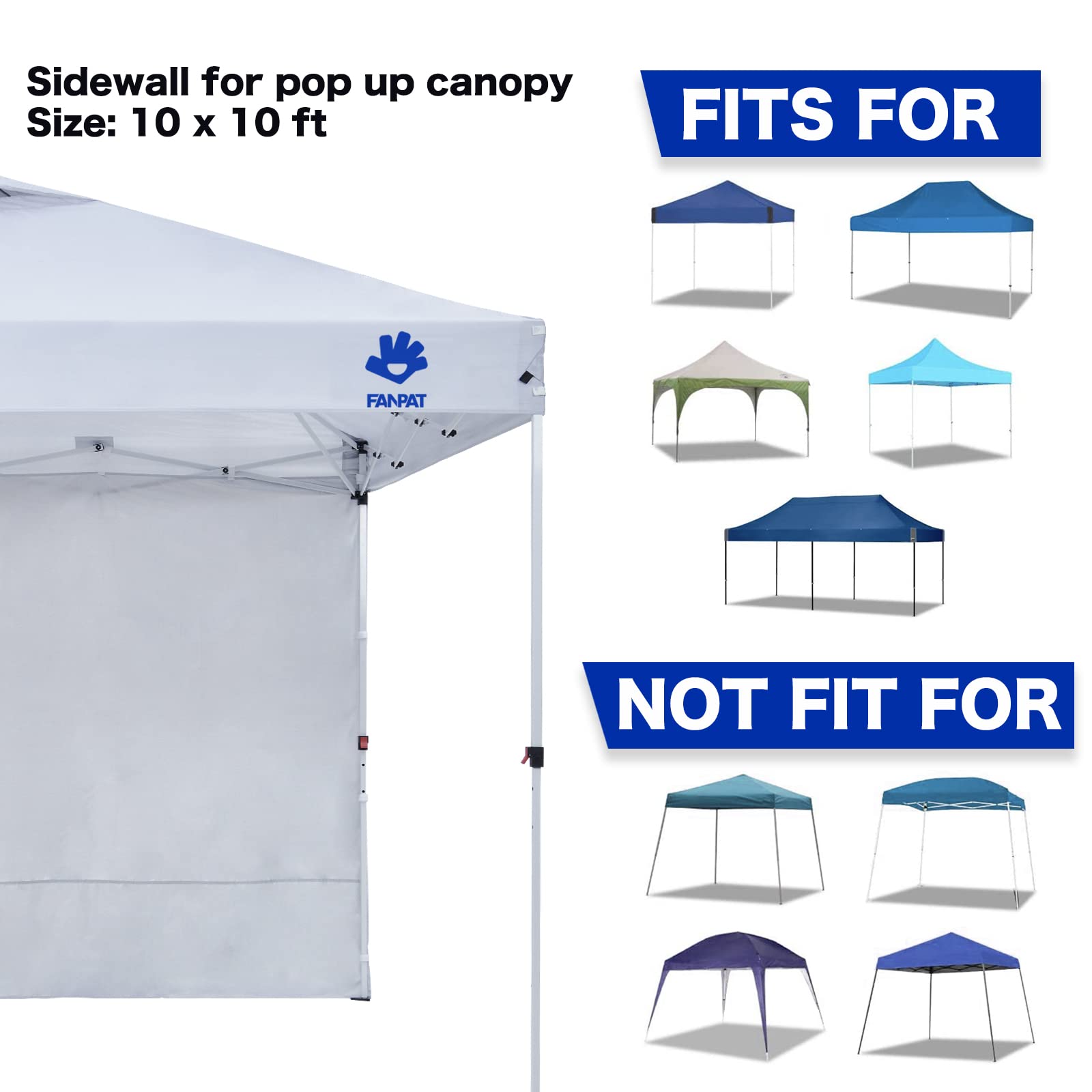 FANPAT sidewalls used in a market booth improving professional presentation