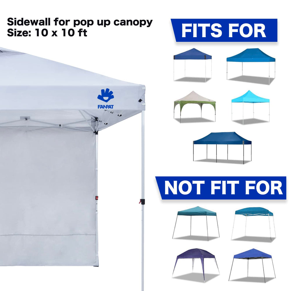 FANPAT sidewalls used in a market booth improving professional presentation