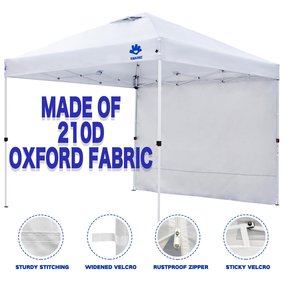 FANPAT sidewall next to measuring tape showing 118x86 inch fit
