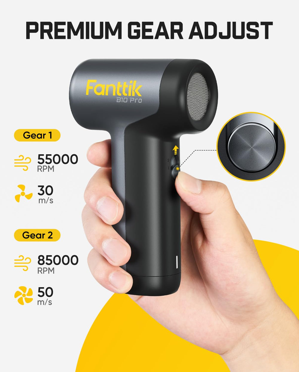 Fanttik B10 Pro conjunto de cuatro boquillas y funda de almacenamiento