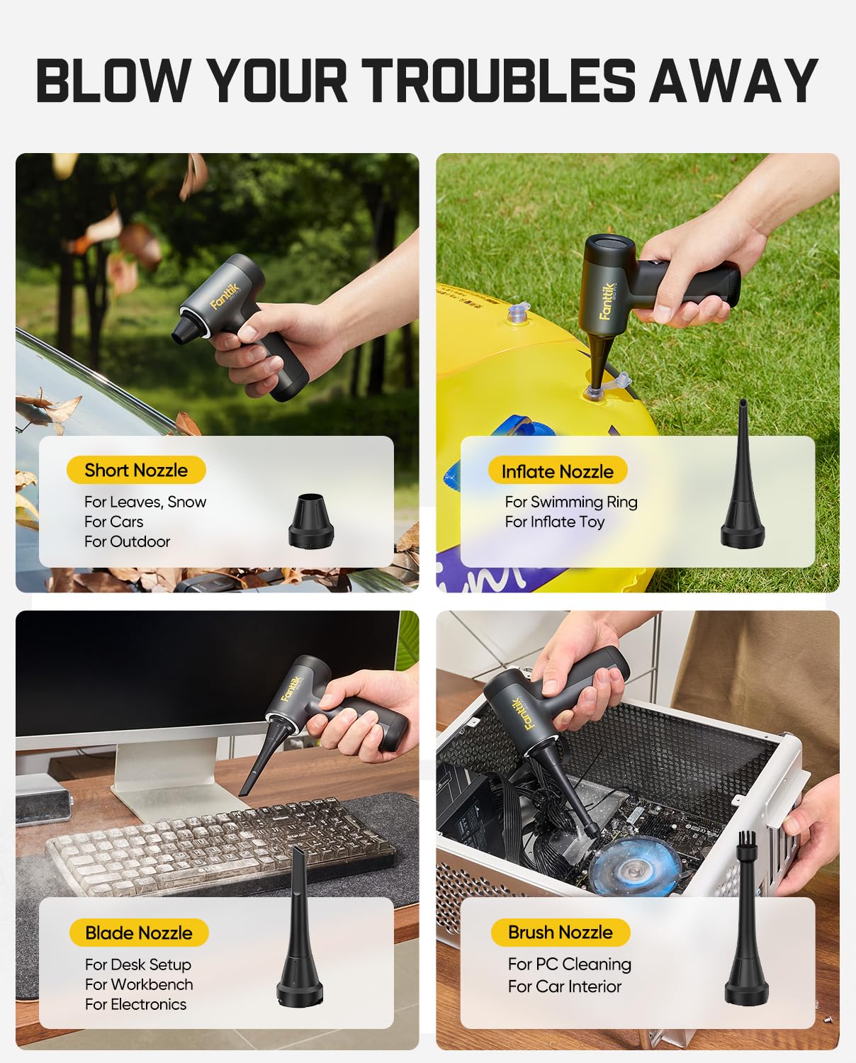 Fanttik B10 Pro en mano para comparar tamaño y ligereza