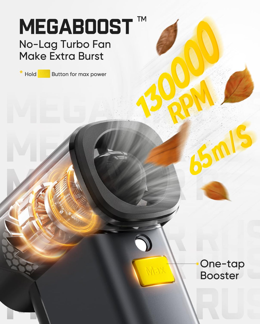 Fanttik B10 Pro Max primer plano del motor brushless para limpieza potente