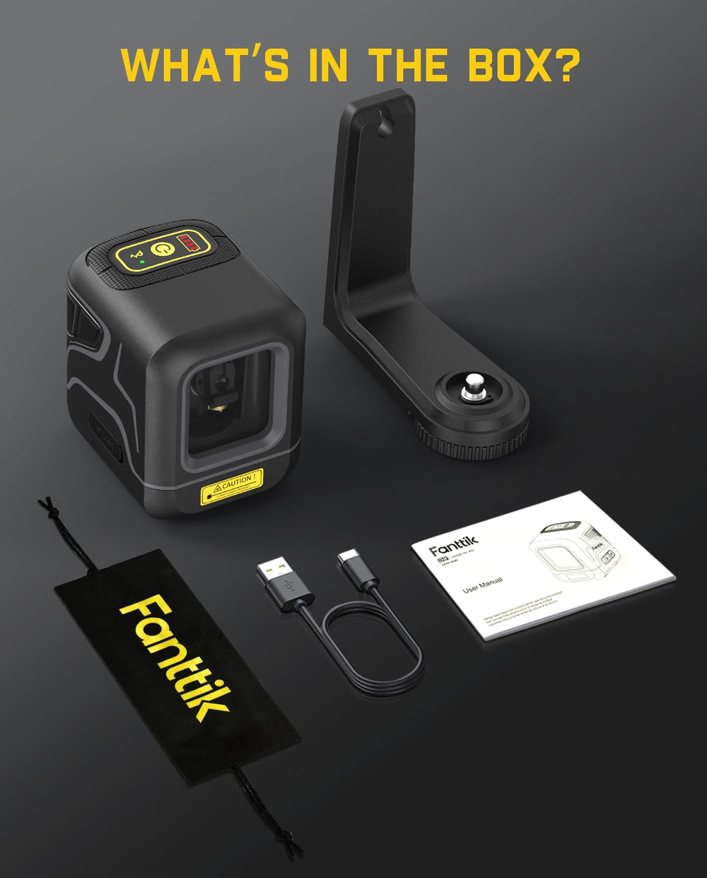 Fanttik D2 con accesorios: soporte, bolsa y manual, listo para usar