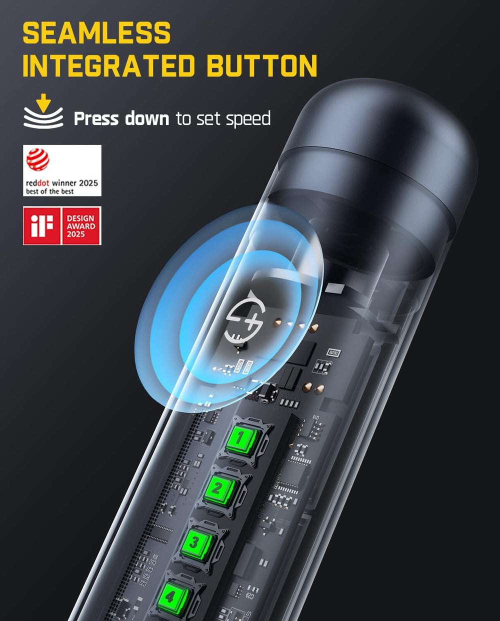 Detalle del collet Fanttik F2 Master mostrando compatibilidad 3/32" (2,3 mm) y sujeción segura