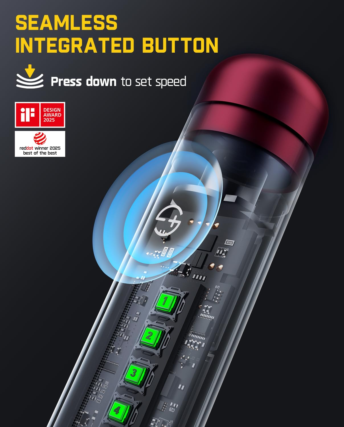 Fanttik F2 Master detalle del collet de 3/32" que asegura accesorios con precisión