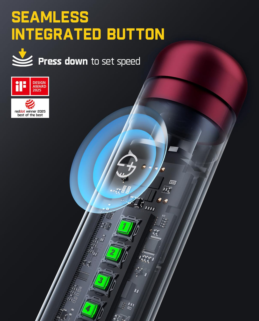 Fanttik F2 Master detalle del collet de 3/32" que asegura accesorios con precisión