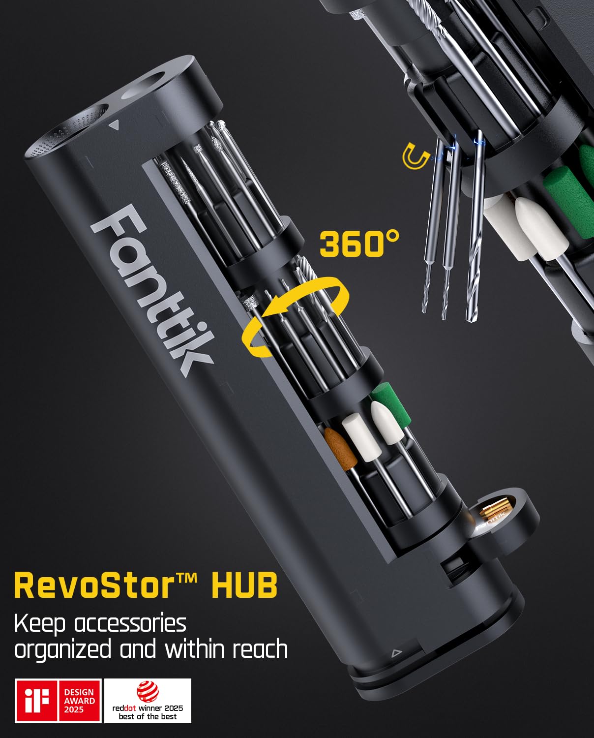 Fanttik F2 Master en mano demostrando ligereza y ergonomía ideal para trabajos detallados