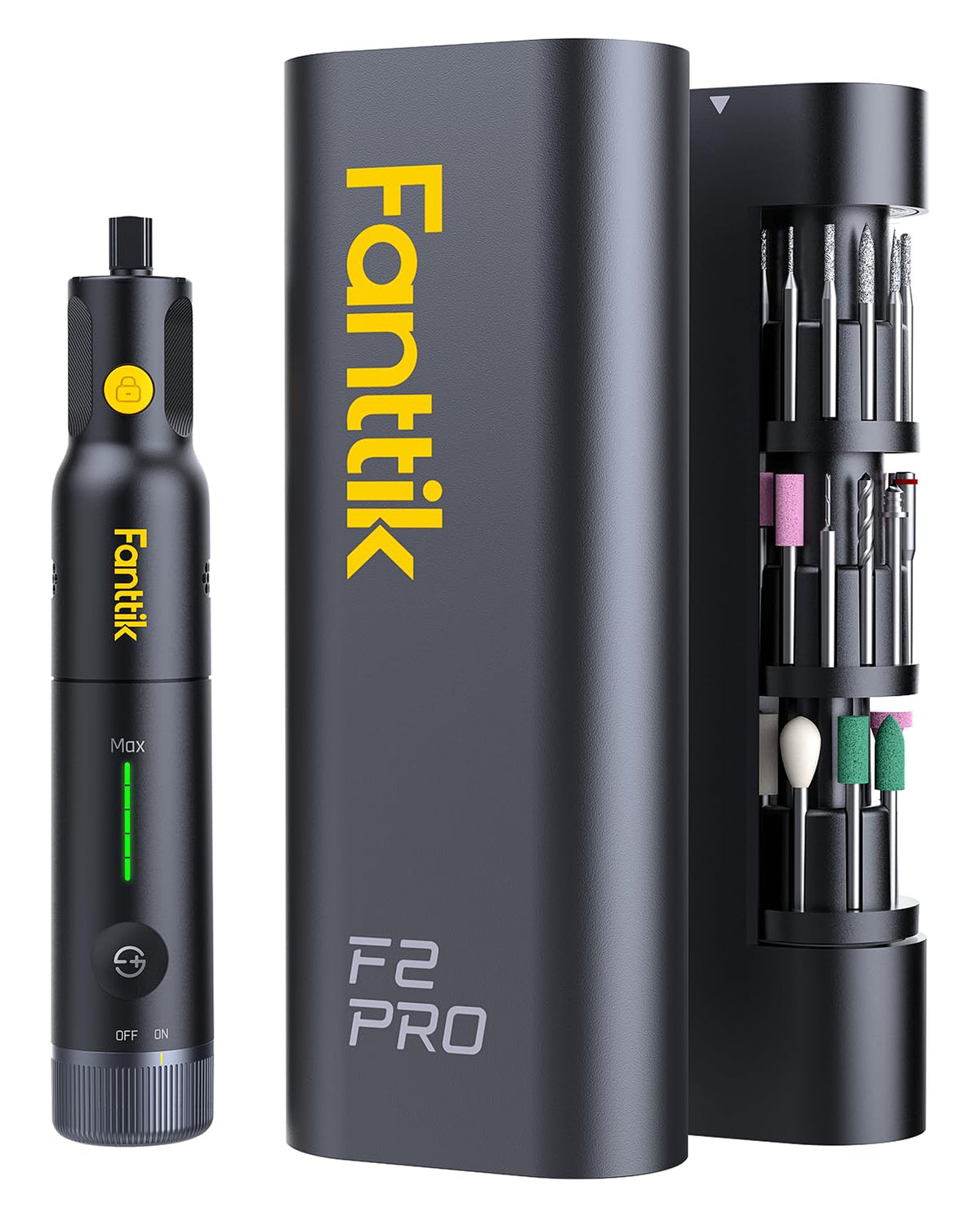 Fanttik F2 PRO frontal mostrando diseño ergonómico y control cómodo