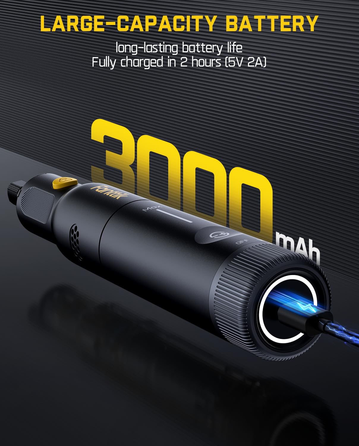 Fanttik F2 PRO pantalla LED y banda lateral que indican velocidad