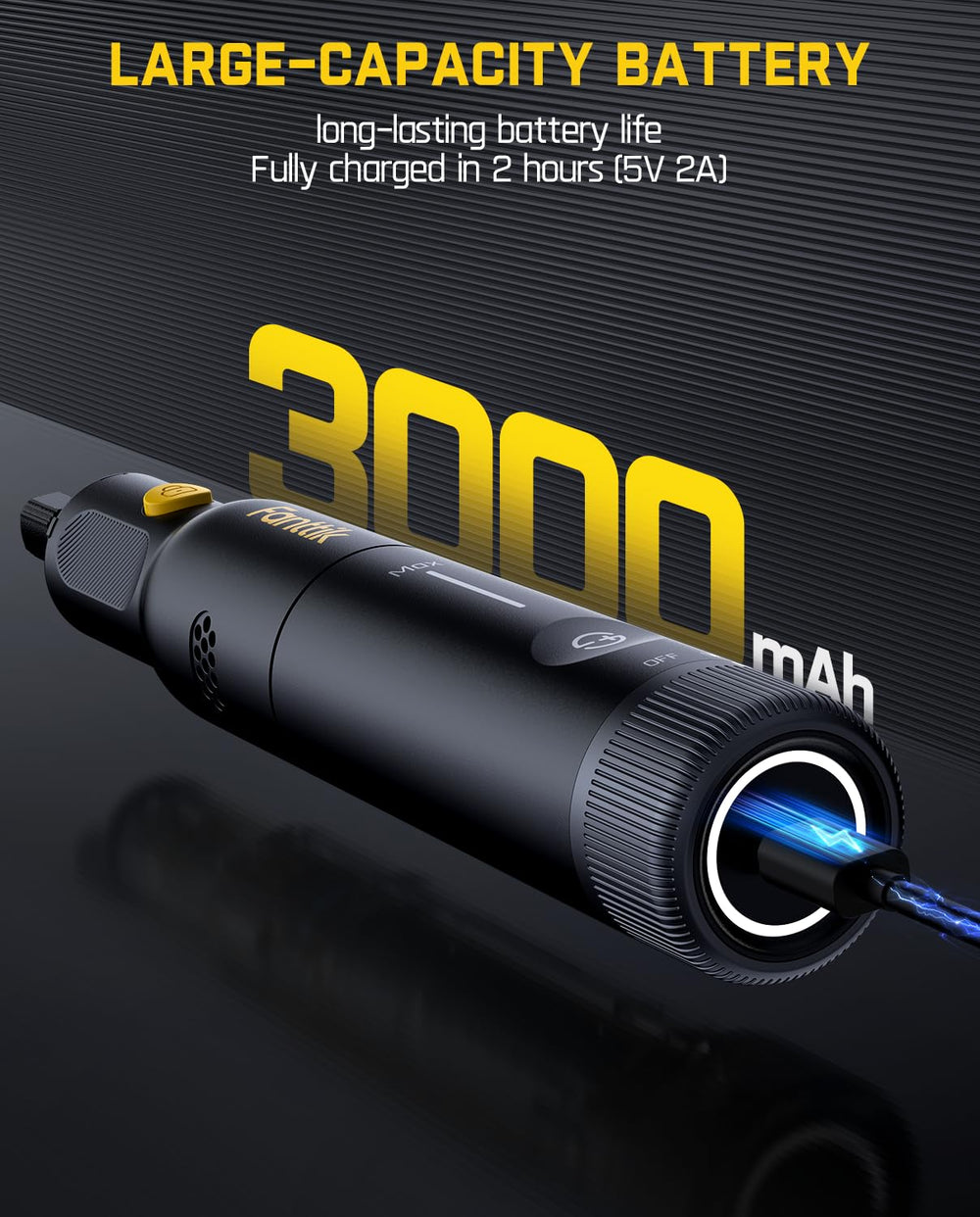 Fanttik F2 PRO pantalla LED y banda lateral que indican velocidad