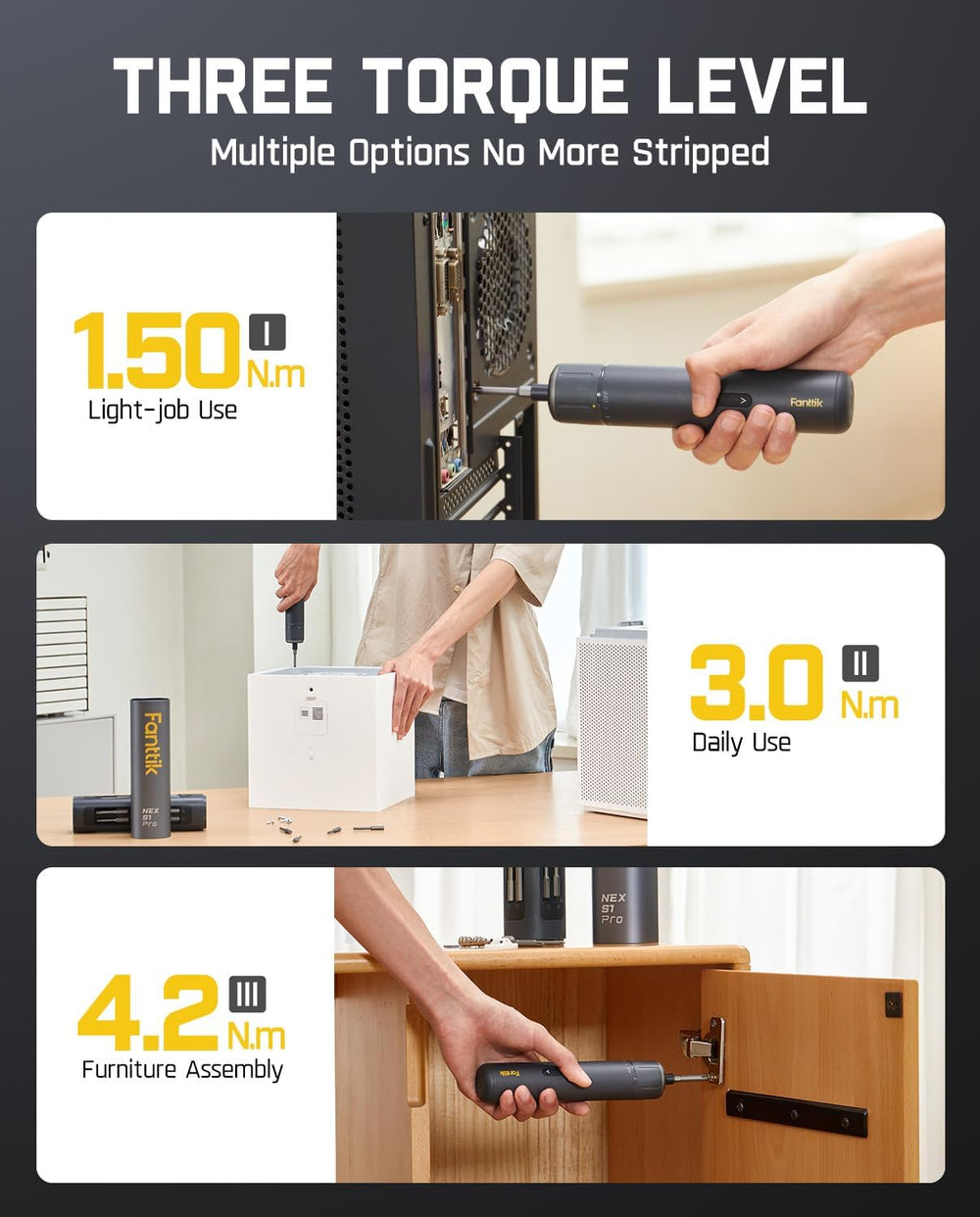 Fanttik S1 Pro 16 puntas S2 organizadas que ofrecen durabilidad y versatilidad