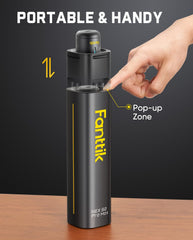 Fanttik S2 Pro Max primer plano de las 16 puntas largas organizadas para tareas