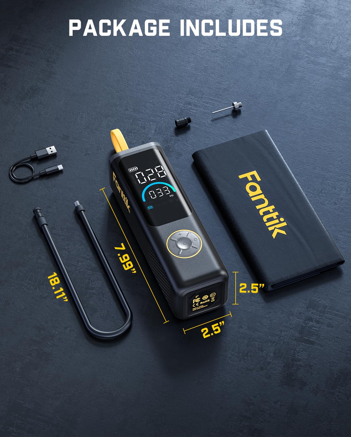 Fanttik X9 APEX empaque con accesorios incluidos listos para uso