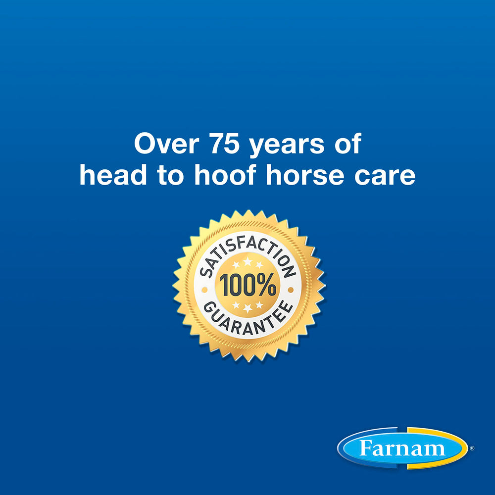 Farnam uso en caballo barefoot pastando que mantiene flexibilidad y resistencia