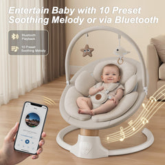 FasonBaby columpio al aire libre con toldo y mosquitera para protección