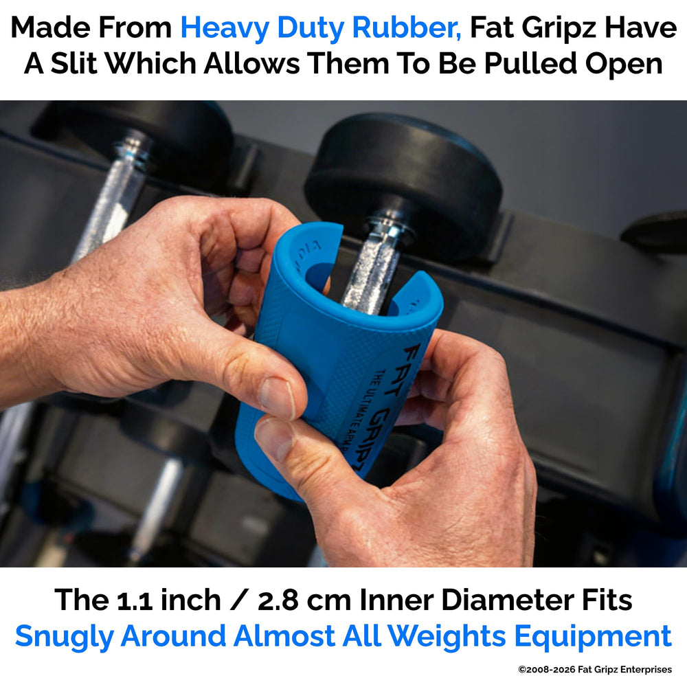 Fat Gripz usados en una barra de dominadas, mejora la fuerza de tracción