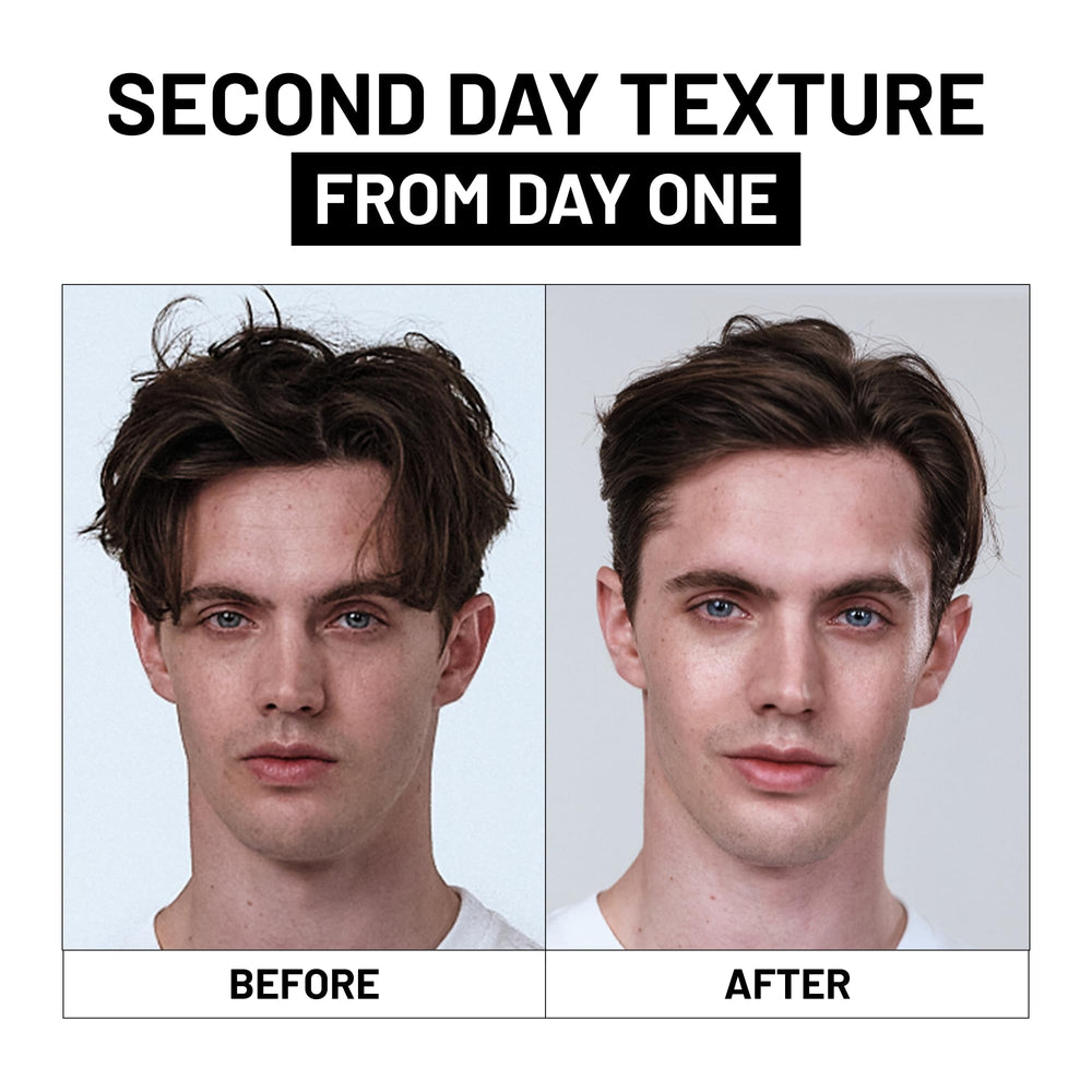 Fatboy Hair peinado corto con volumen y textura natural como beneficio