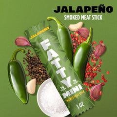 FATTY palito en mano mostrando tamaño de 1 oz y porción controlada