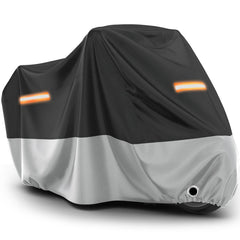 Favoto funda frontal cubriendo motocicleta, protección completa contra intemperie