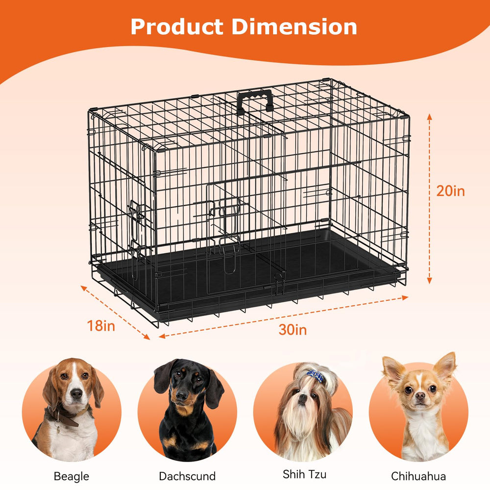 FDW jaula junto a una silla para comparar tamaño y capacidad