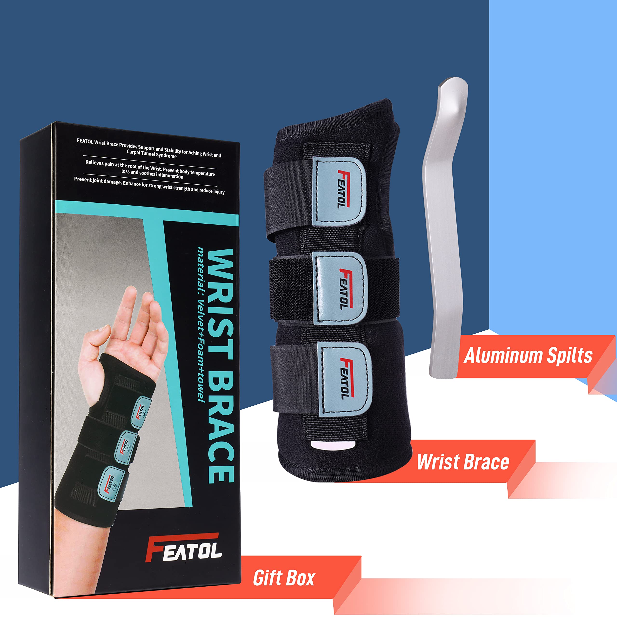 FEATOL etiqueta con instrucciones y cierres para colocación sencilla