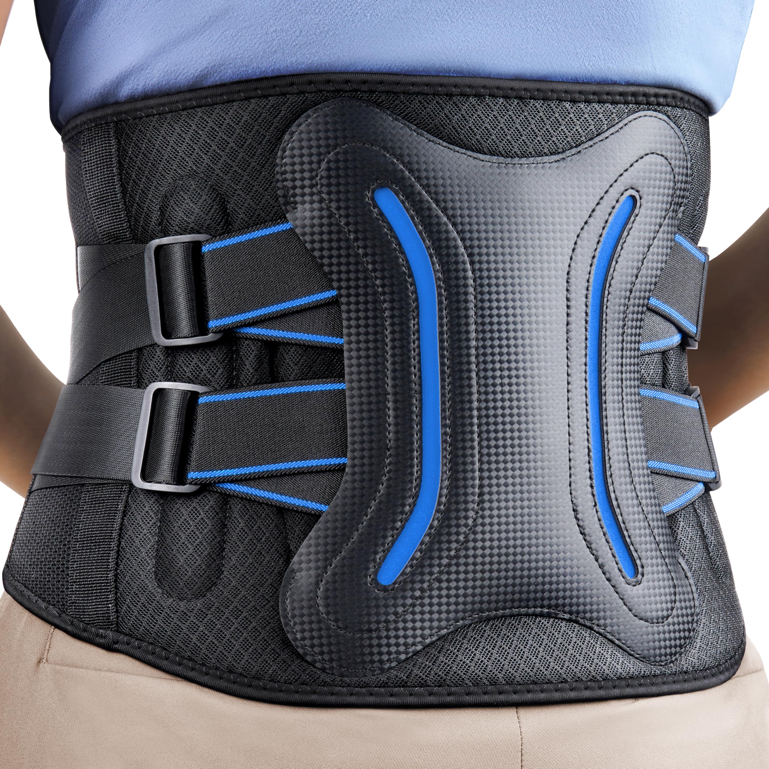 FEATOL vista frontal de la faja lumbar mostrando ajuste y cierre rápido