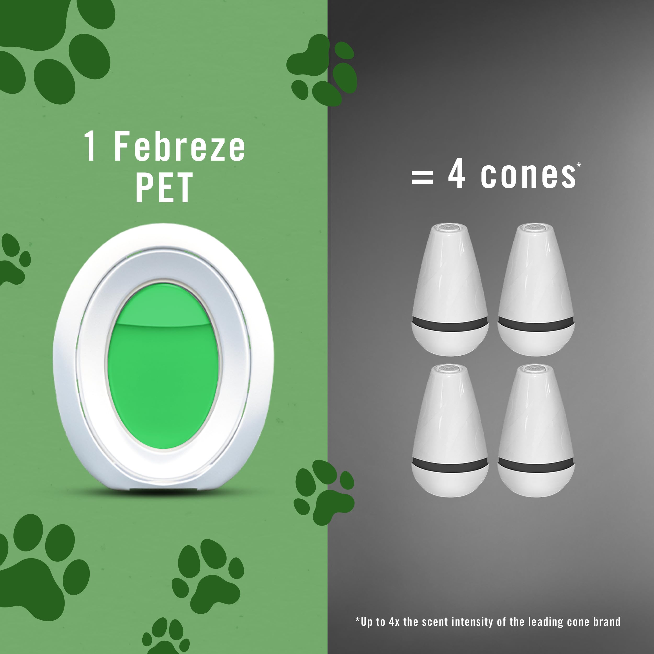 Febreze junto a arenero de gato combatiendo olores de mascotas