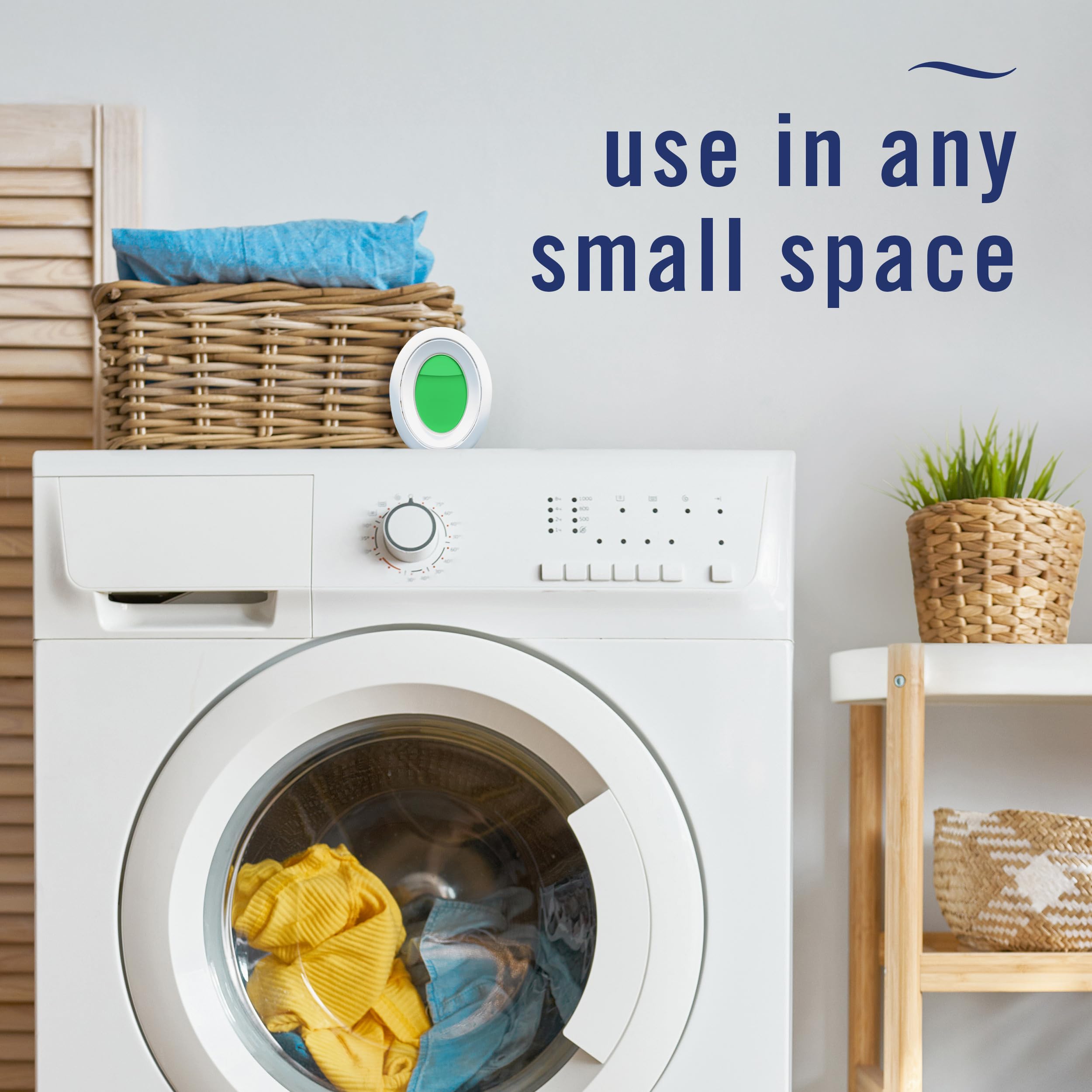Febreze comparación de tamaño para ver escala y facilidad de colocación