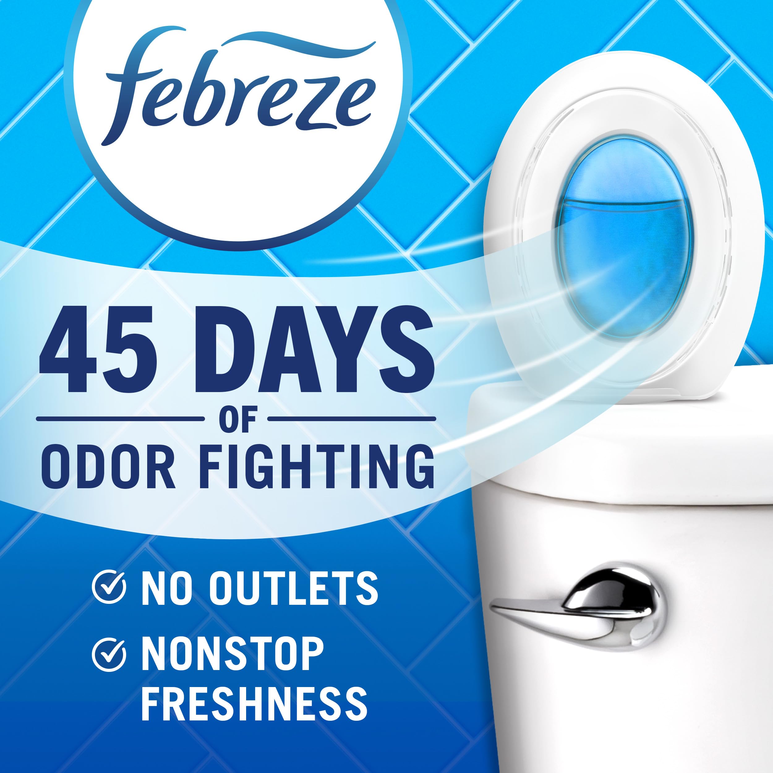 Febreze detalle del material y textura que facilita dispersión constante