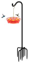 FEED GARDEN front view assembled pole showing full 76-inch height and sturdy design