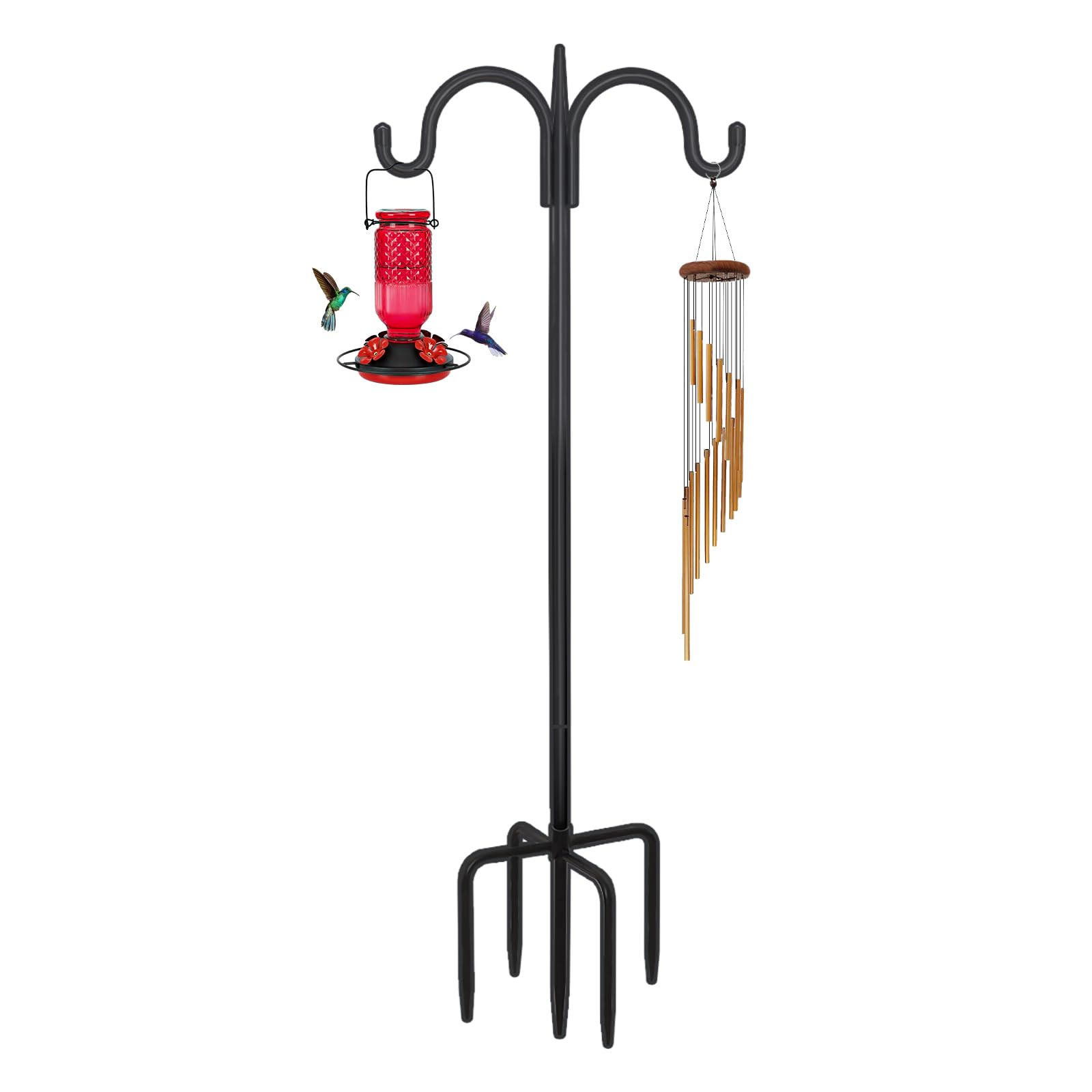 FEED GARDEN front view showing double-arm hook and polished finish, durable hanging solution