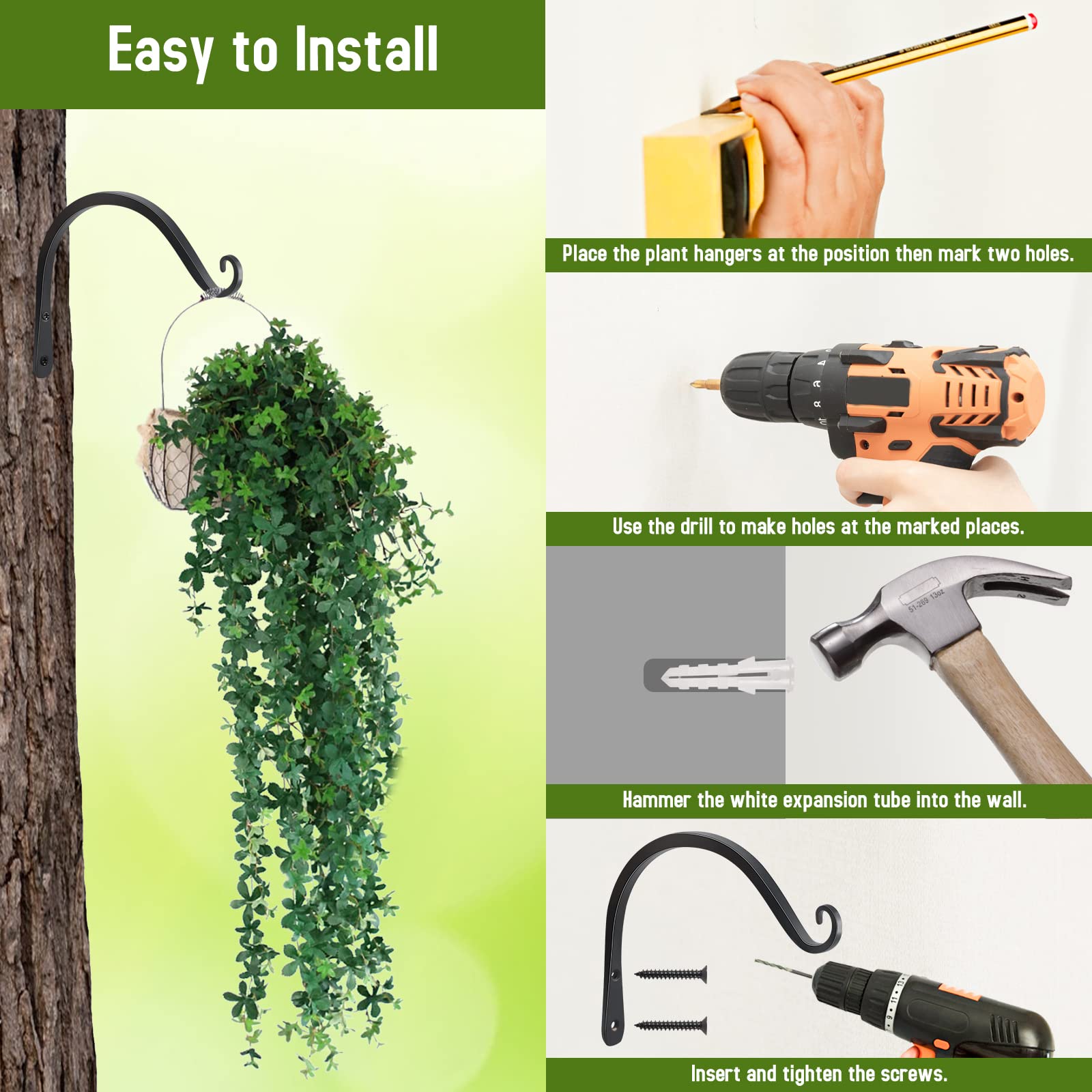 FEED GARDEN paquete con tornillos incluidos listo para montaje seguro