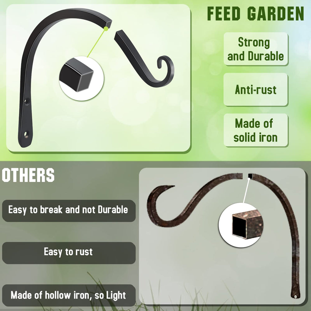 FEED GARDEN soporte instalado con maceta grande demostrando capacidad