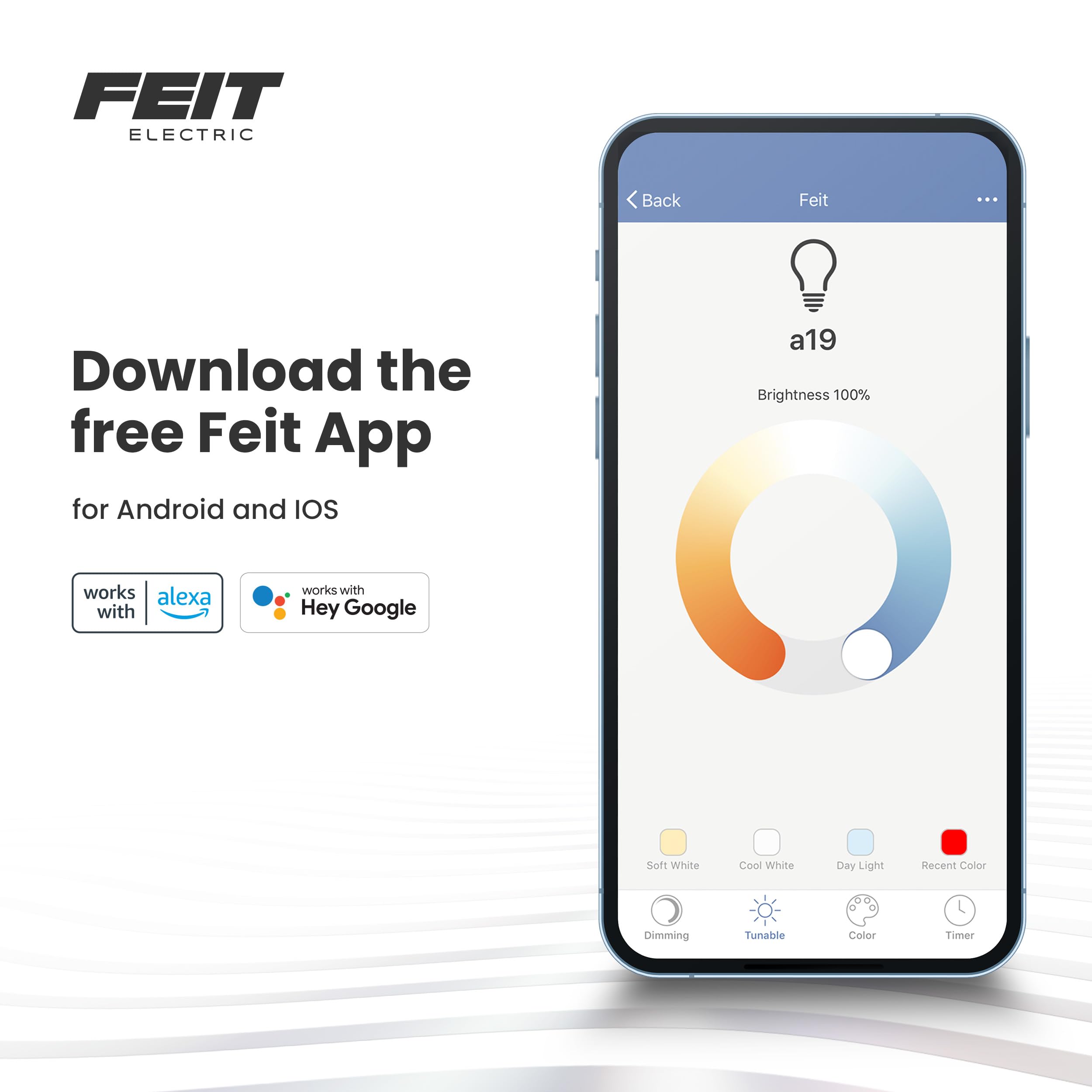 Feit Electric bombilla atornillada en base E26 lista para usar