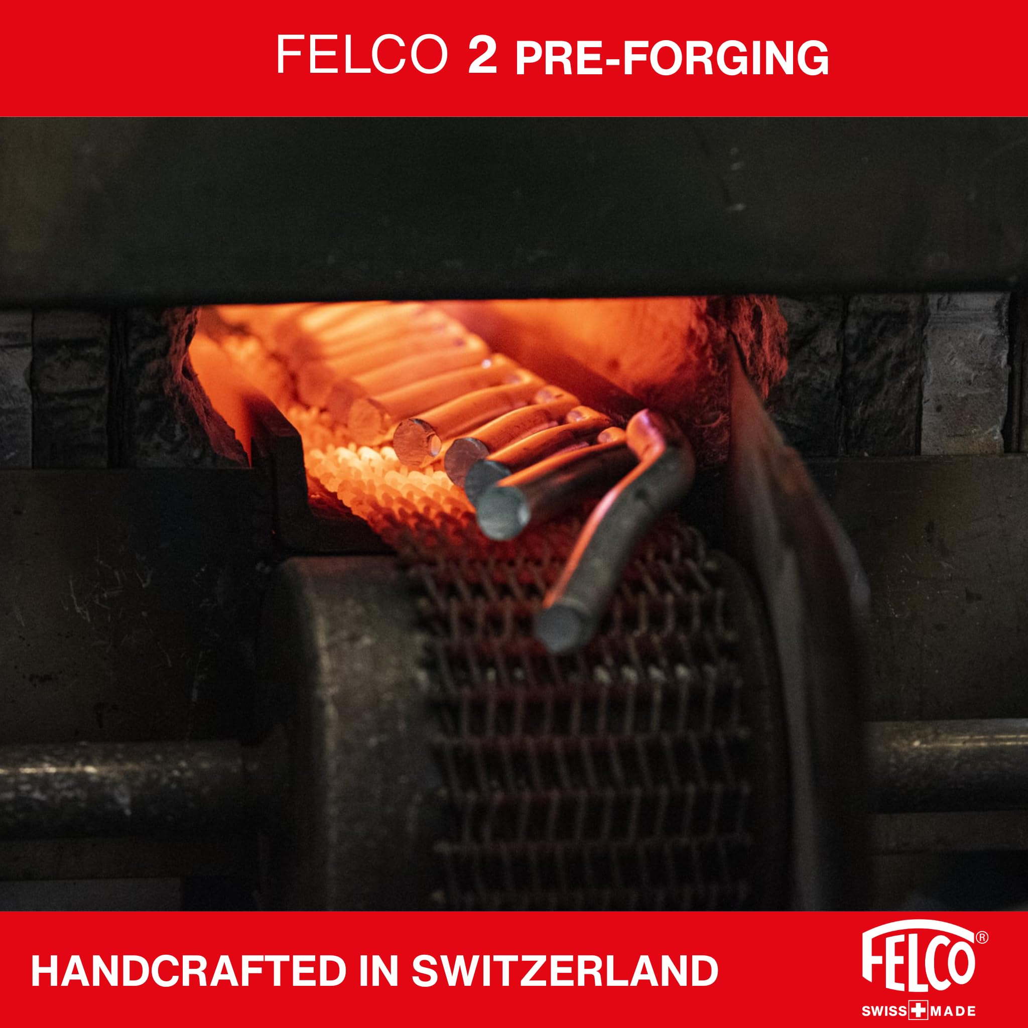 FELCO F2 piezas de repuesto ordenadas que ilustran facilidad de mantenimiento