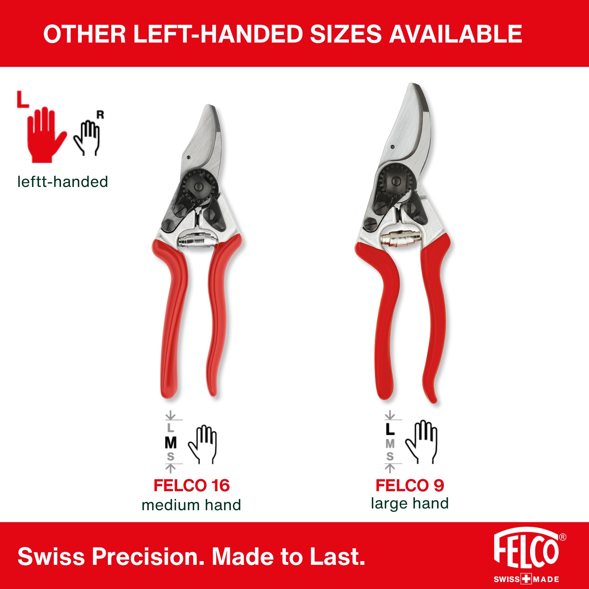 FELCO F2 embalaje con certificación suiza destacando calidad y trazabilidad