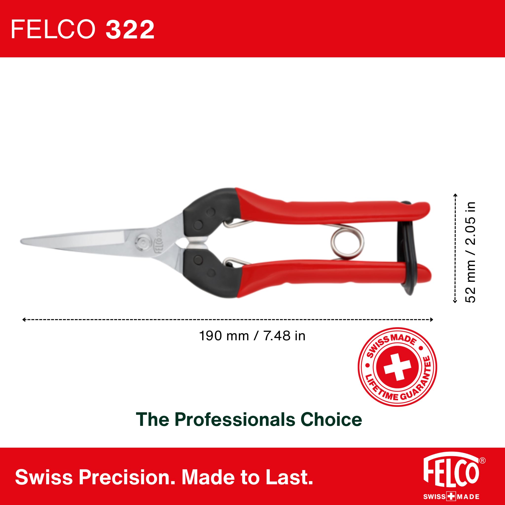 FELCO F322 en uso podando un arbusto, control y seguridad para el jardinero