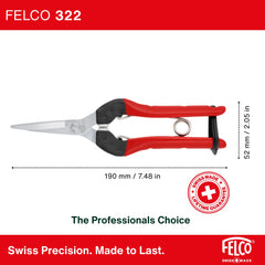 FELCO F322 en uso podando un arbusto, control y seguridad para el jardinero