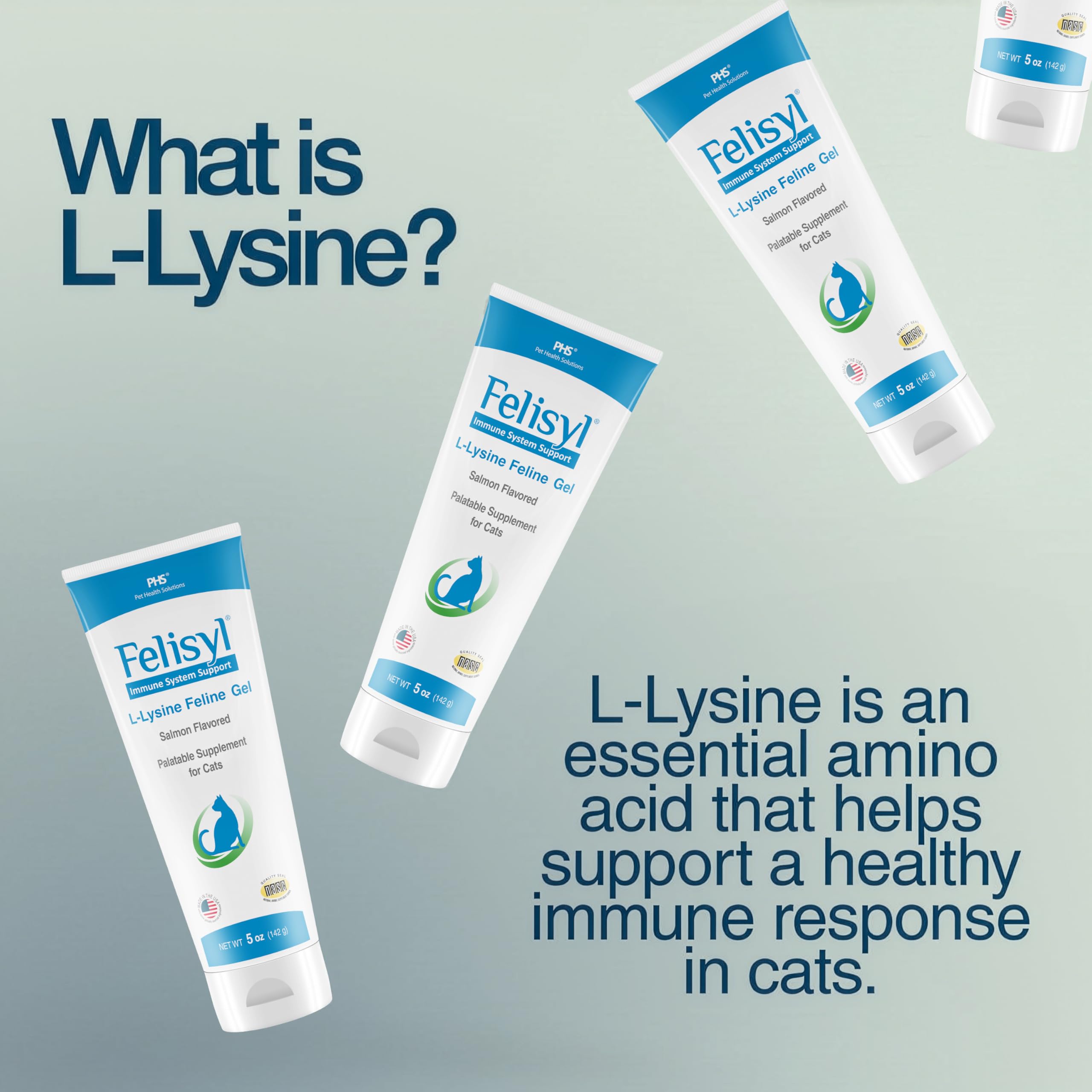 Gato lamiendo Felisyl gel sabor salmón para mejor aceptación