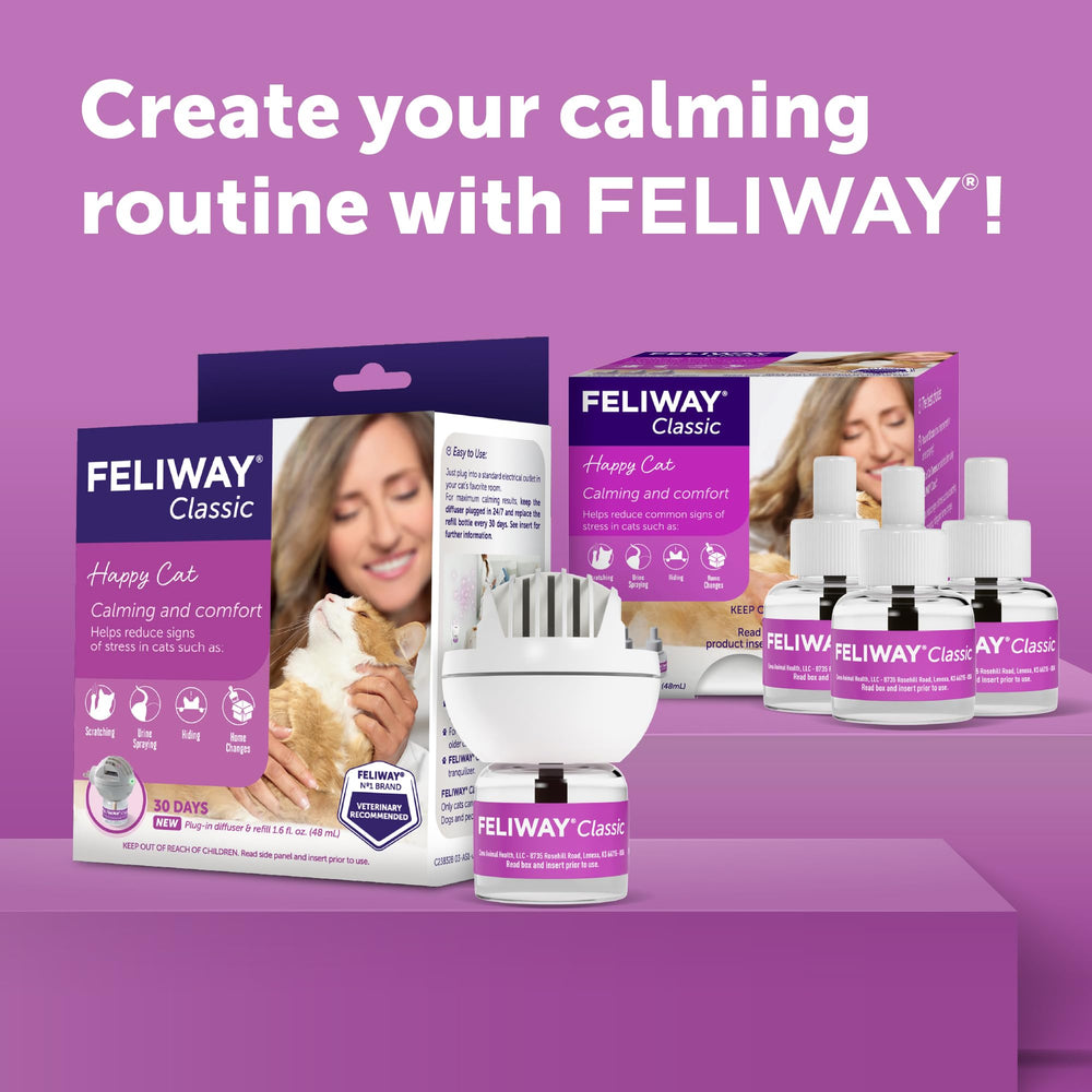 FELIWAY escena hogareña con gato relajado gracias al difusor activo